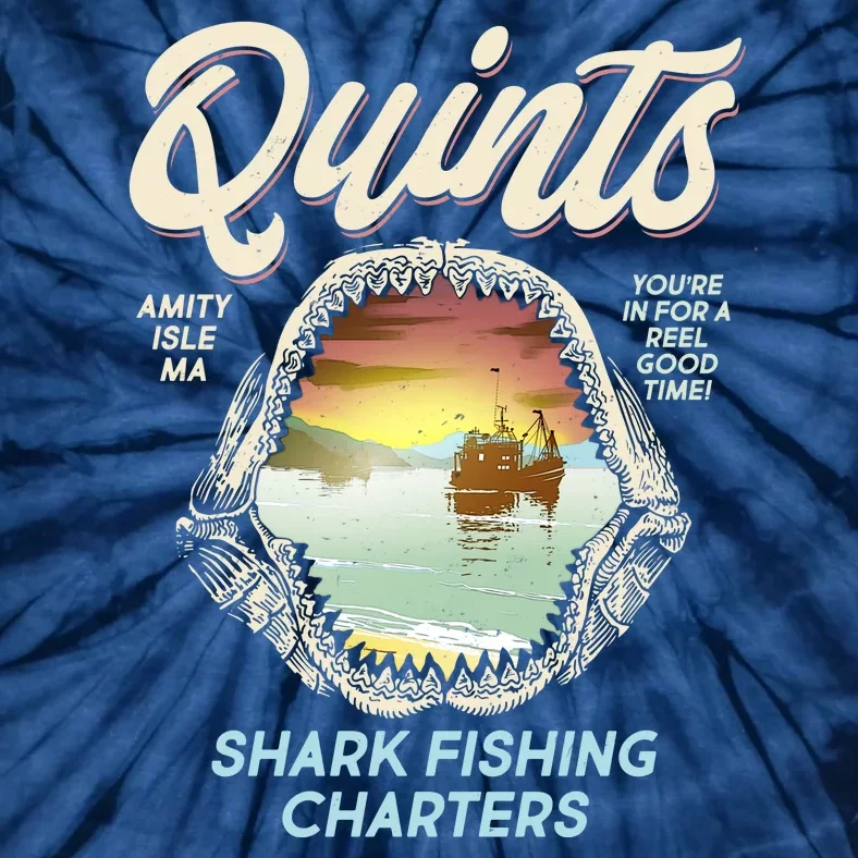 Quints Shark Fishing Charters Tie-Dye T-Shirt