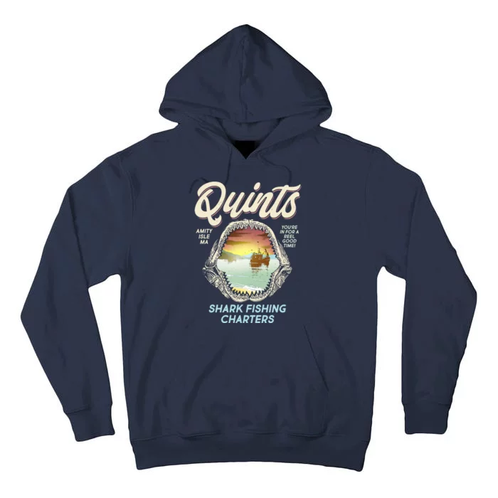 Quints Shark Fishing Charters Tall Hoodie