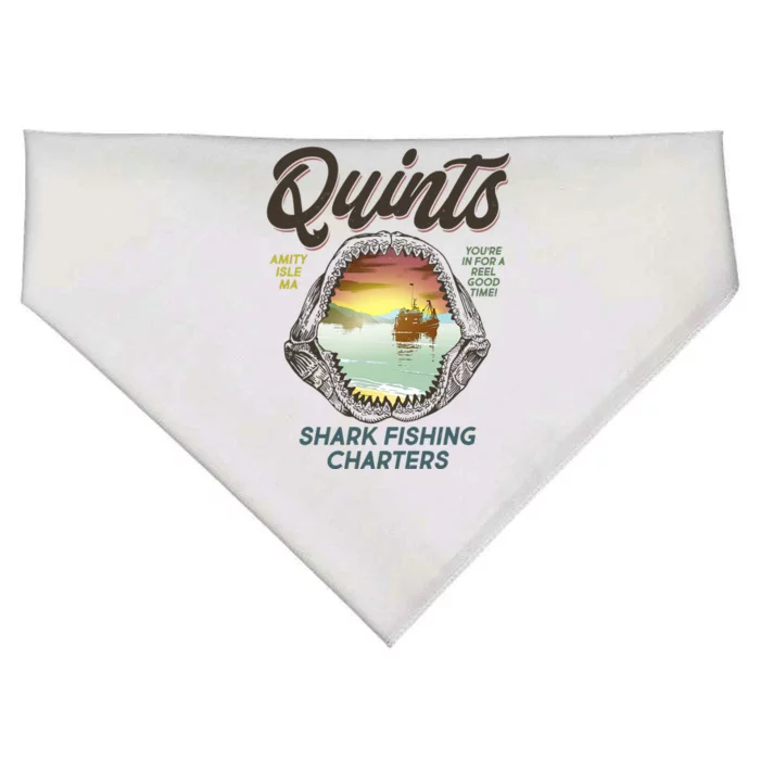 Quints Shark Fishing Charters USA-Made Doggie Bandana