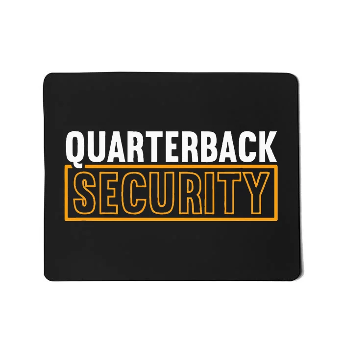 Quarterback Security Football Lineman Line Players Mousepad