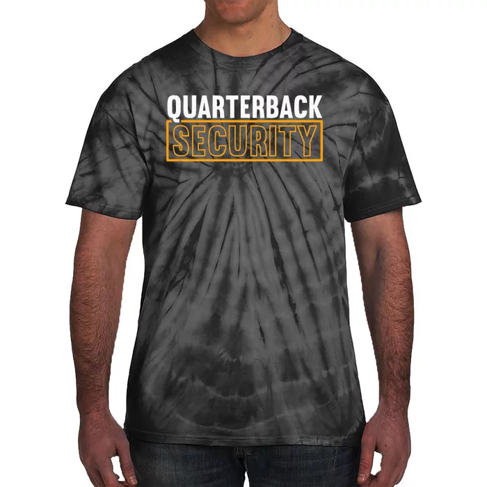 Quarterback Security Football Lineman Line Players Tie-Dye T-Shirt