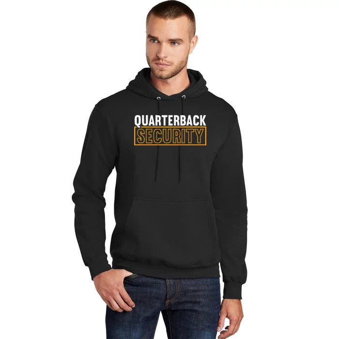 Quarterback Security Football Lineman Line Players Tall Hoodie