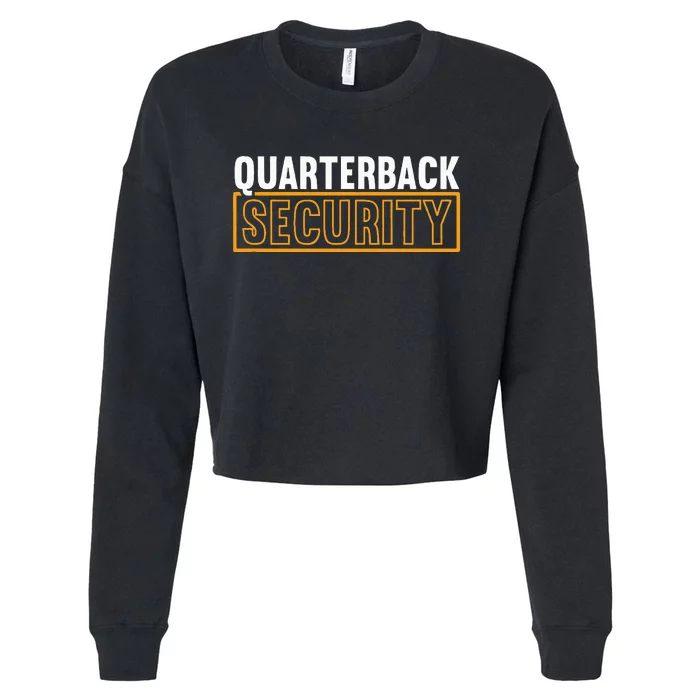 Quarterback Security Football Lineman Line Players Cropped Pullover Crew