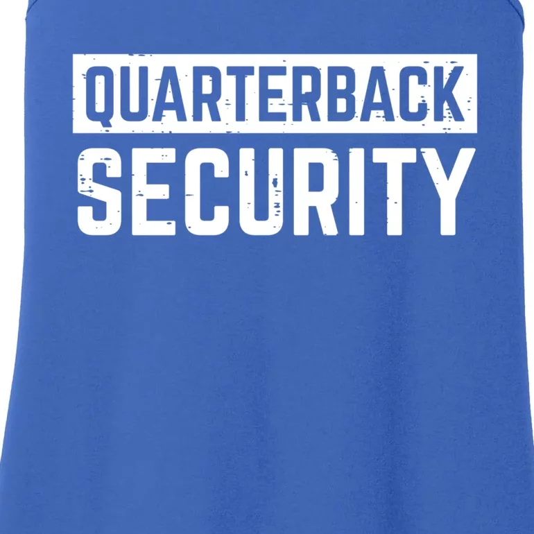 Quarterback Security Funny American Football Offense Line Gift Ladies Essential Tank