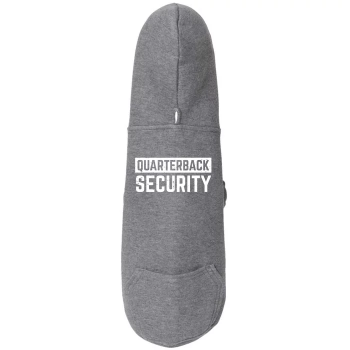 Quarterback Security Funny American Football Offense Line Gift Doggie 3-End Fleece Hoodie