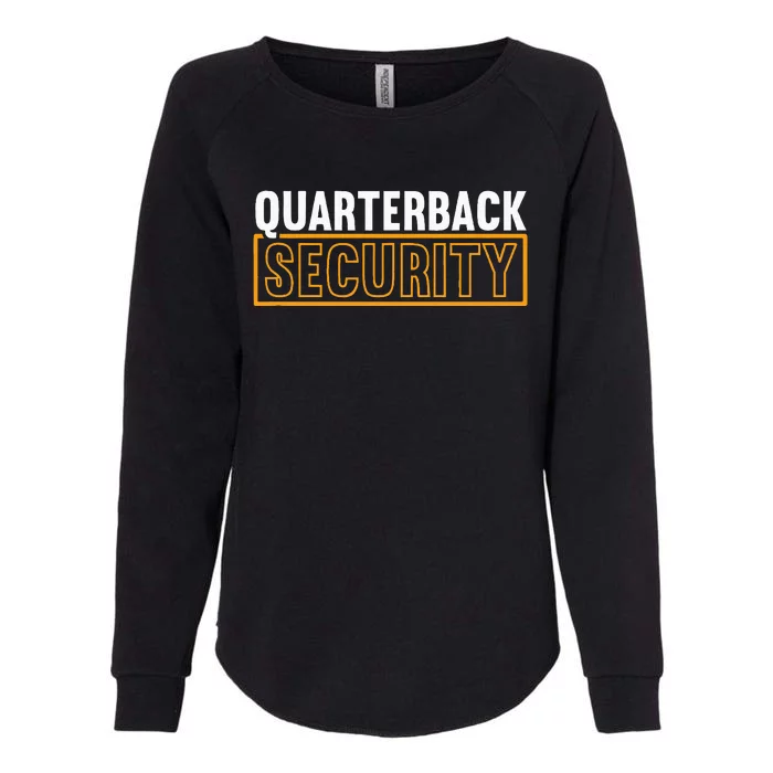 Quarterback Security Football Lineman Line Players Womens California Wash Sweatshirt