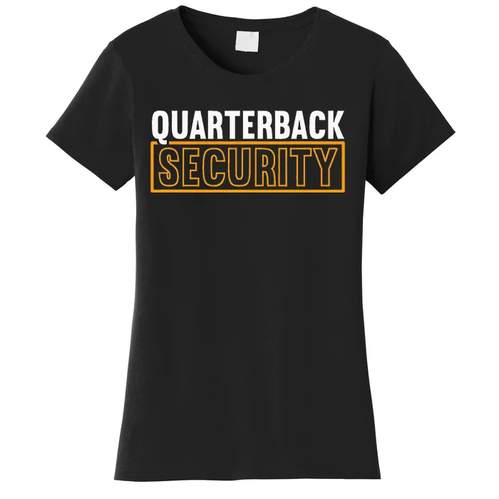 Quarterback Security Football Lineman Line Players Women's T-Shirt