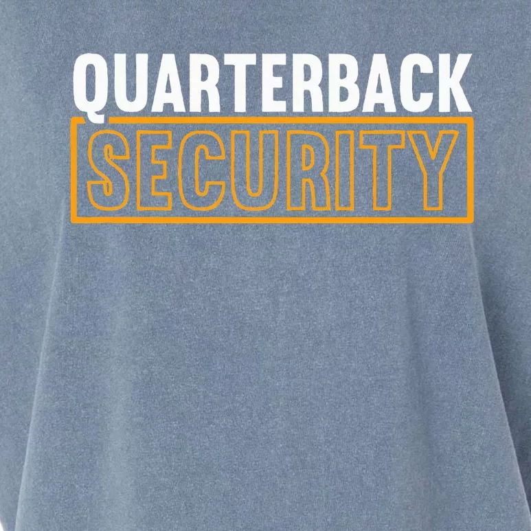 Quarterback Security Football Lineman Line Players Garment-Dyed Women's Muscle Tee