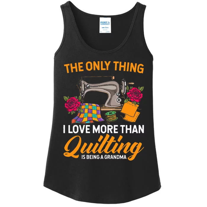 Quilting Sewing Funny Quilting Grandma Quilt Ladies Essential Tank