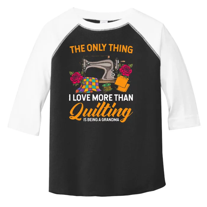 Quilting Sewing Funny Quilting Grandma Quilt Toddler Fine Jersey T-Shirt