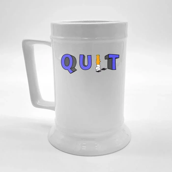 Quit Smoking Gift Idea Cool Gift Front & Back Beer Stein