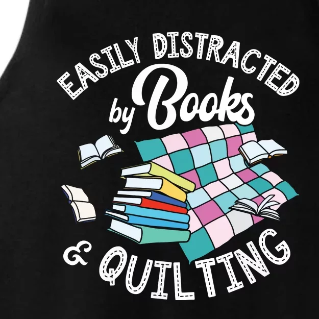 Quilting Shirts Knitting Lover Gift Sewing Tee Book Lover Ladies Tri-Blend Wicking Tank