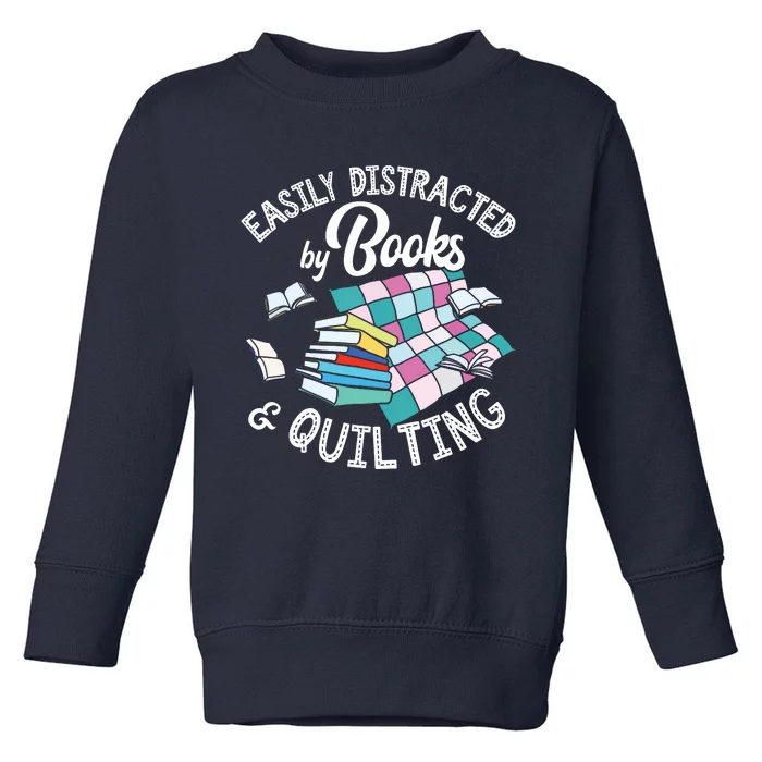 Quilting Shirts Knitting Lover Gift Sewing Tee Book Lover Toddler Sweatshirt