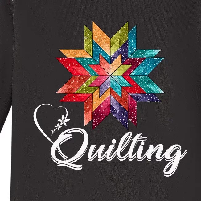 Quiltiing Sewing Love Quilting Quilter Sewer Sewing Baby Long Sleeve Bodysuit