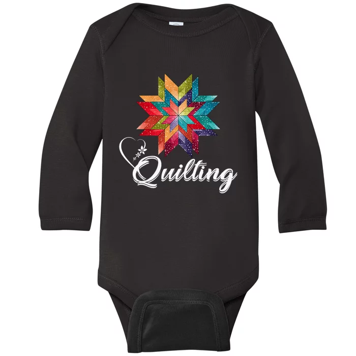 Quiltiing Sewing Love Quilting Quilter Sewer Sewing Baby Long Sleeve Bodysuit