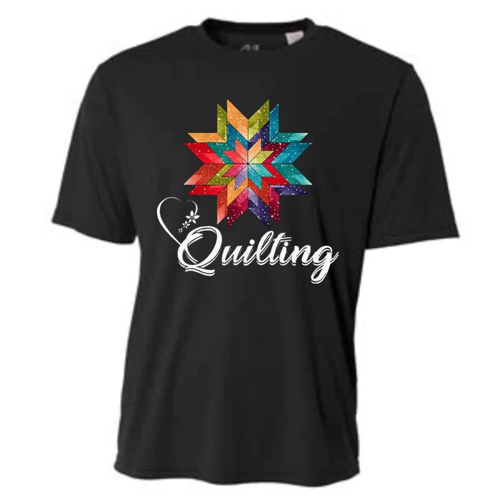 Quiltiing Sewing Love Quilting Quilter Sewer Sewing Cooling Performance Crew T-Shirt