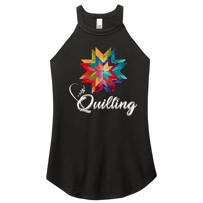 Quiltiing Sewing Love Quilting Quilter Sewer Sewing Women’s Perfect Tri Rocker Tank