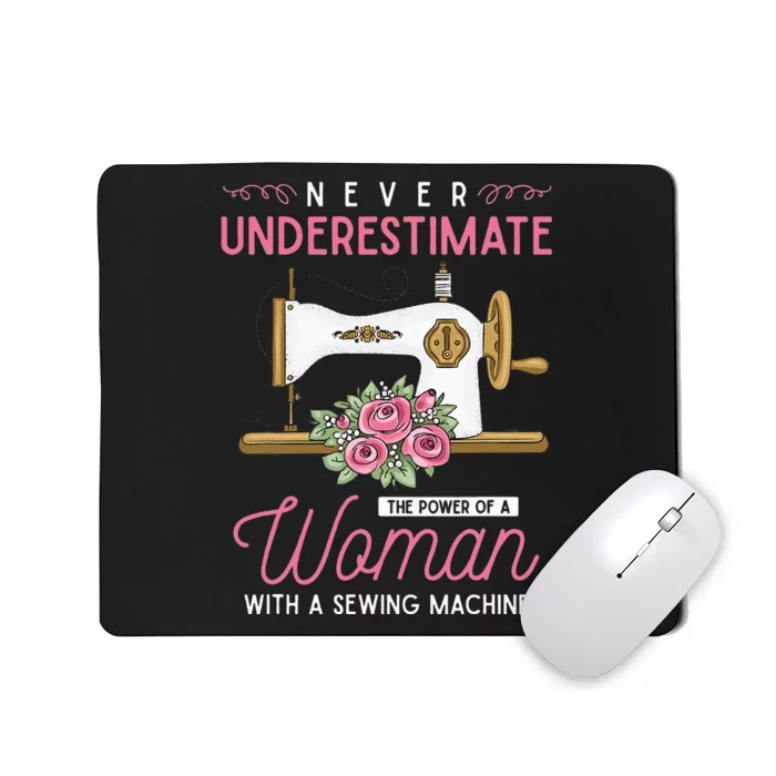 Quilter Sewing Machine Seamstress Funny Sewing Mousepad