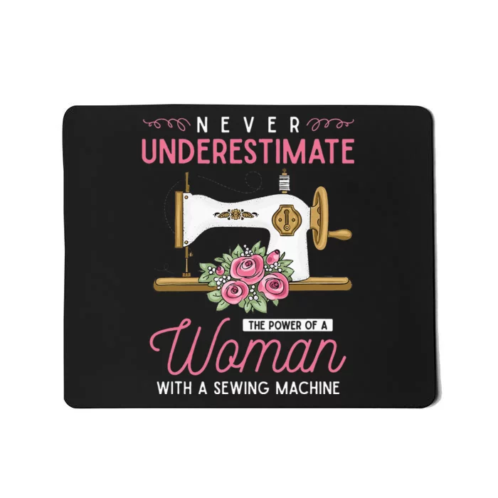 Quilter Sewing Machine Seamstress Funny Sewing Mousepad