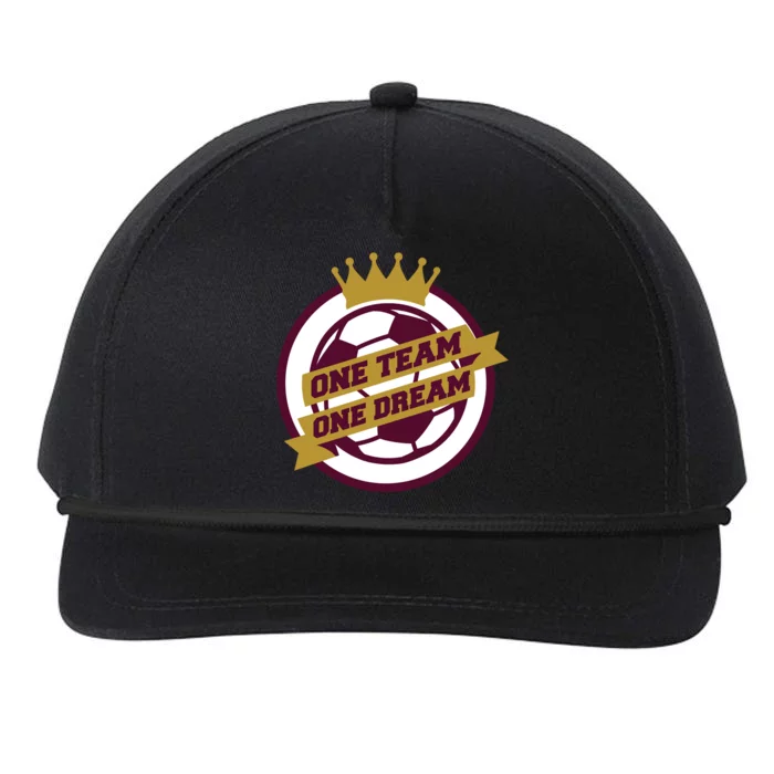 Qatar Soccer One Team One Dream Snapback Five-Panel Rope Hat