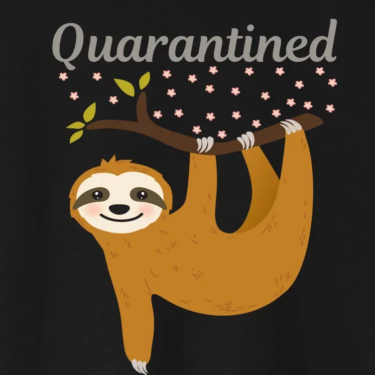 Quarantined Sloth Women's Crop Top Tee