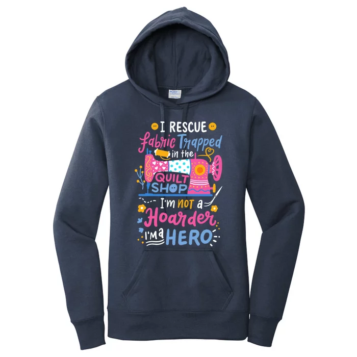 Quilting Sewing Quilt Shop Gift Women's Pullover Hoodie