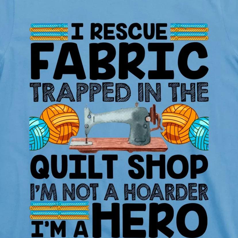 Quilt Shop Sewing Machine Quilting Stitching Quilters Fabric Gift T-Shirt