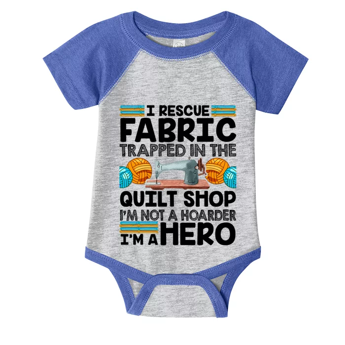 Quilt Shop Sewing Machine Quilting Stitching Quilters Fabric Gift Infant Baby Jersey Bodysuit