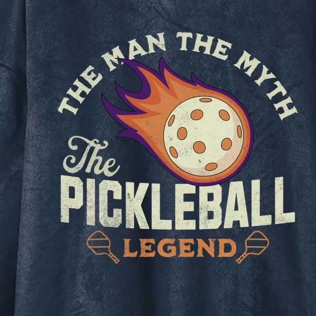 Quote Saying The The Myth The Pickleball Legend Cool Gift Hooded Wearable Blanket