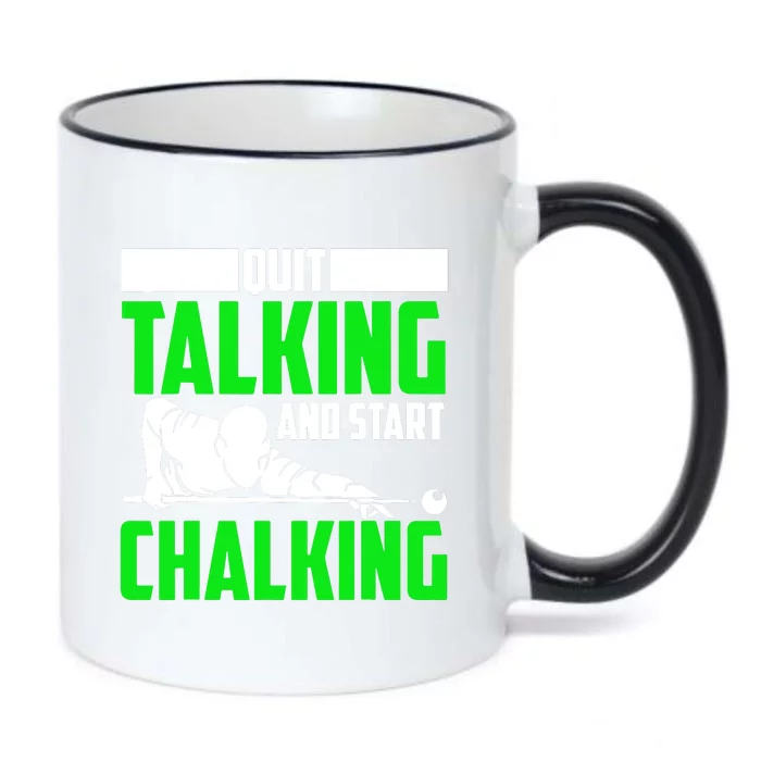 Quit Talking And Start Chalking Black Color Changing Mug