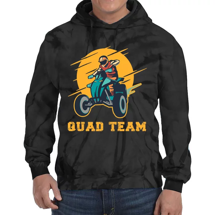 Quad Team All Terrain Vehicle ATV Premium Tie Dye Hoodie