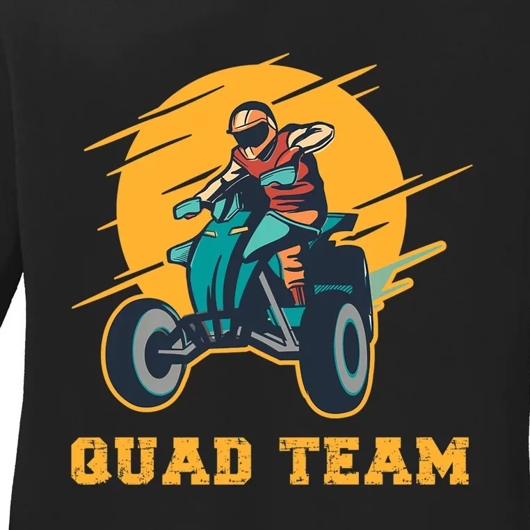 Quad Team All Terrain Vehicle ATV Premium Ladies Long Sleeve Shirt