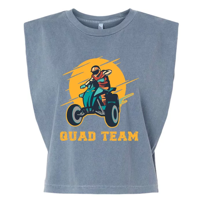 Quad Team All Terrain Vehicle ATV Premium Garment-Dyed Women's Muscle Tee