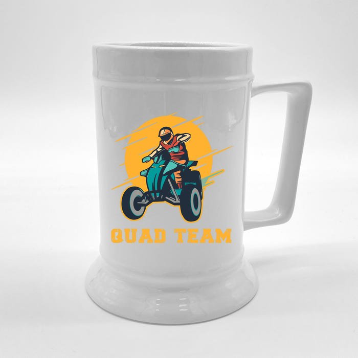 Quad Team All Terrain Vehicle ATV Premium Front & Back Beer Stein