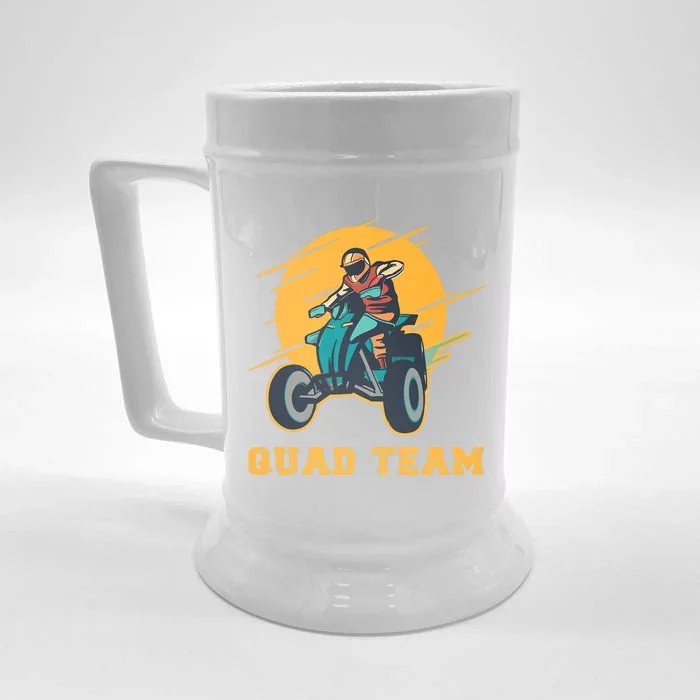 Quad Team All Terrain Vehicle ATV Premium Front & Back Beer Stein