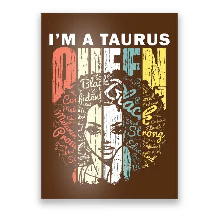 Queen Taurus Gifts For Women February May Bday Poster