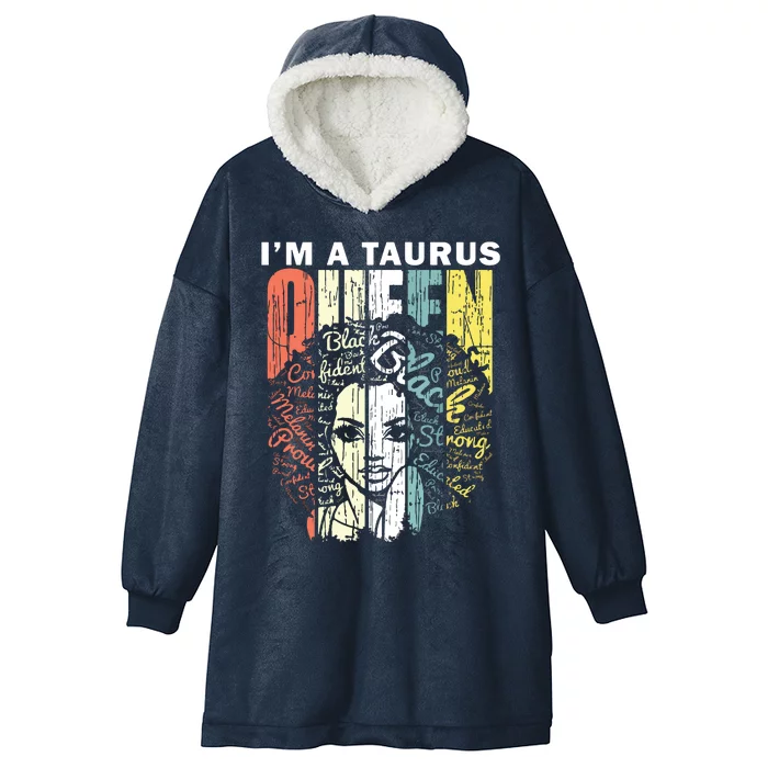 Queen Taurus Gifts For Women February May Bday Hooded Wearable Blanket