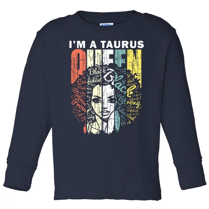 Queen Taurus Gifts For Women February May Bday Toddler Long Sleeve Shirt