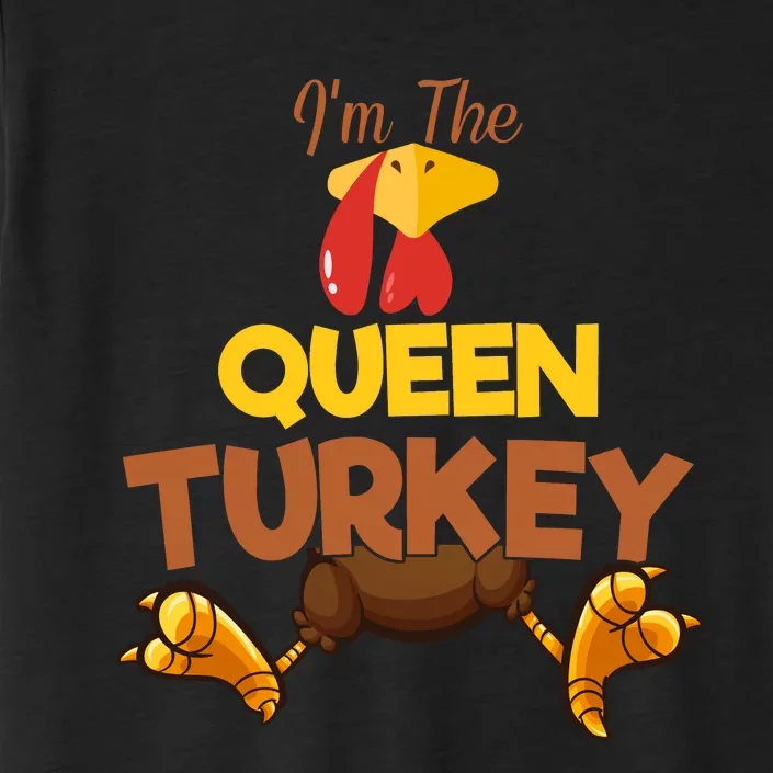 Queen Turkey Matching Family Group Thanksgiving Gifts ChromaSoft Performance T-Shirt