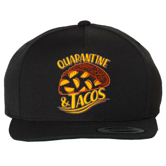 Quarantine & Tacos Wool Snapback Cap