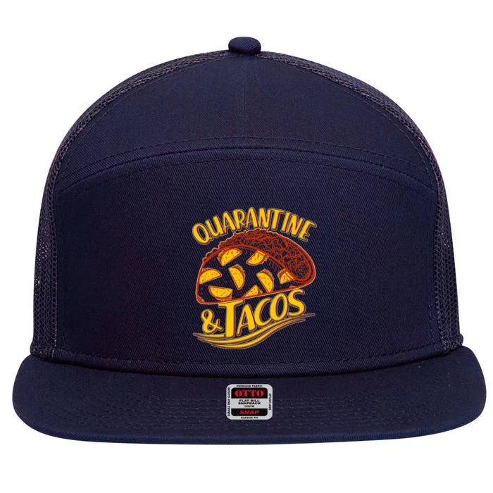 Quarantine & Tacos 7 Panel Mesh Trucker Snapback Hat