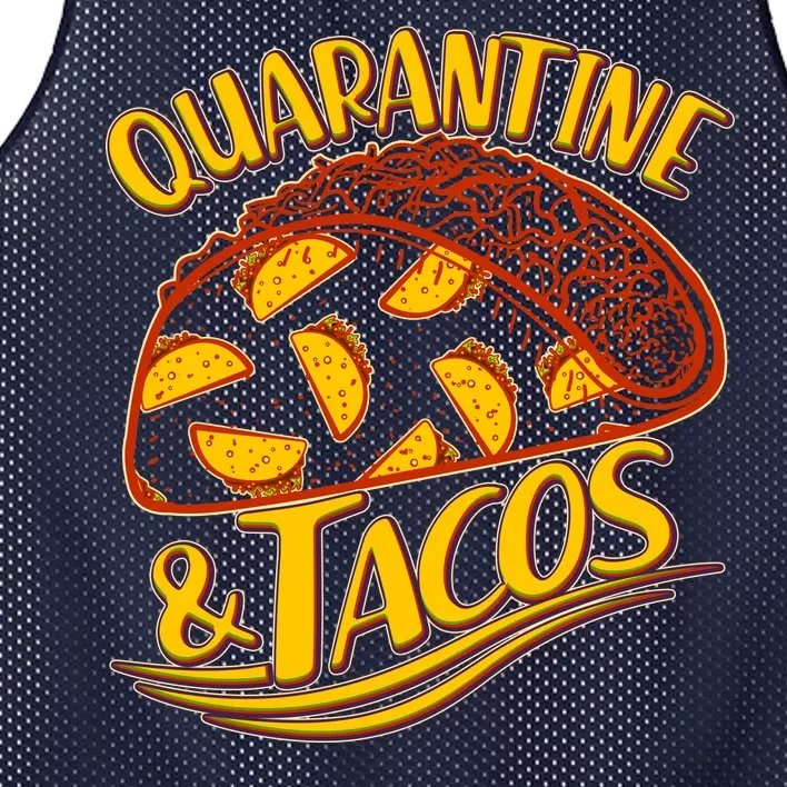 Quarantine & Tacos Mesh Reversible Basketball Jersey Tank