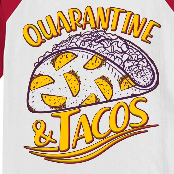 Quarantine & Tacos Kids Colorblock Raglan Jersey