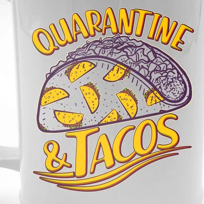 Quarantine & Tacos Front & Back Beer Stein