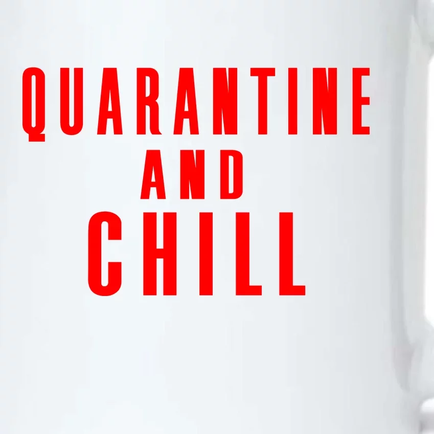 Quarantine And Chill Black Color Changing Mug