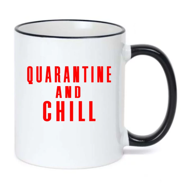 Quarantine And Chill Black Color Changing Mug