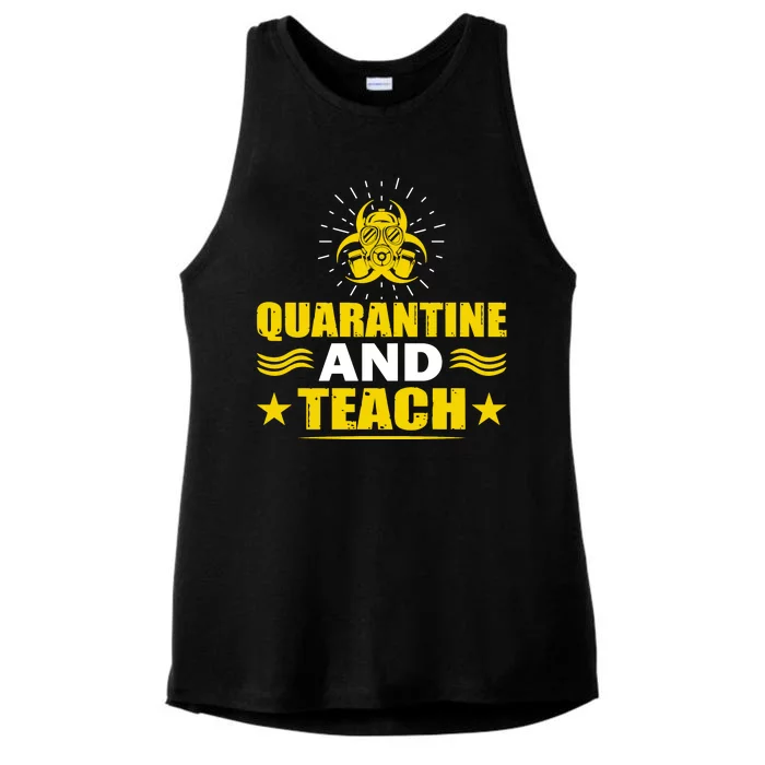 Quarantine And Teach Ladies Tri-Blend Wicking Tank