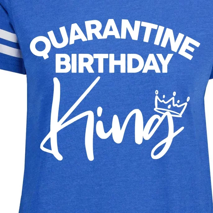 Quarantine Birthday King Enza Ladies Jersey Football T-Shirt