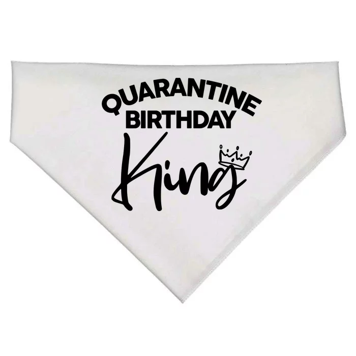 Quarantine Birthday King USA-Made Doggie Bandana