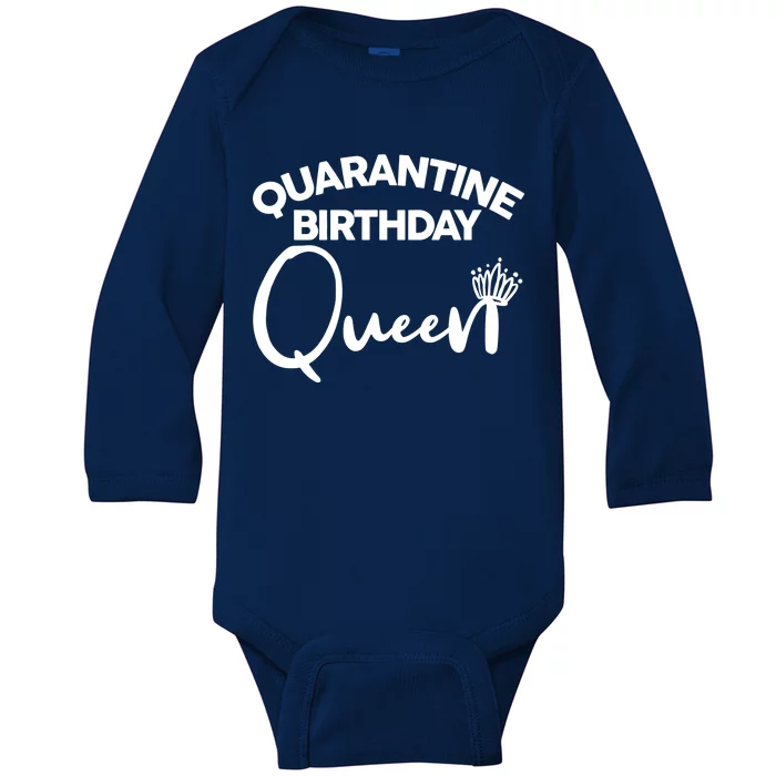 Quarantine Birthday Queen Baby Long Sleeve Bodysuit